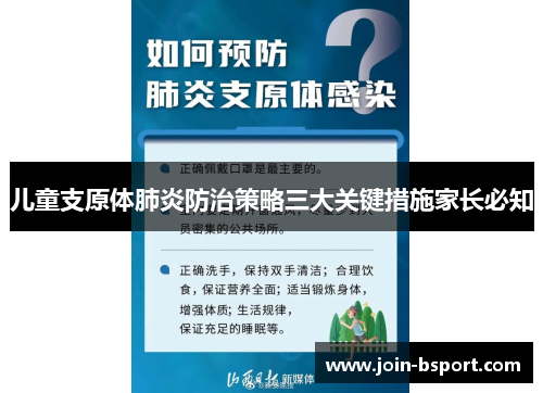 儿童支原体肺炎防治策略三大关键措施家长必知