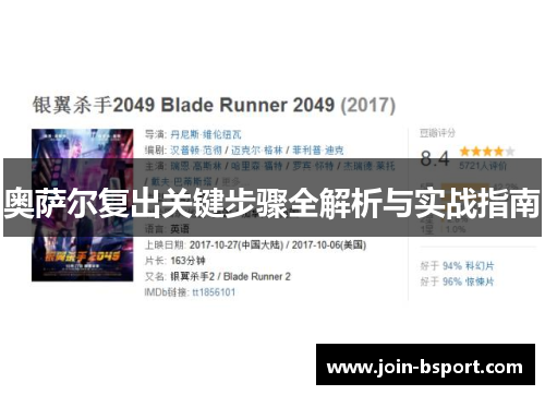 奥萨尔复出关键步骤全解析与实战指南