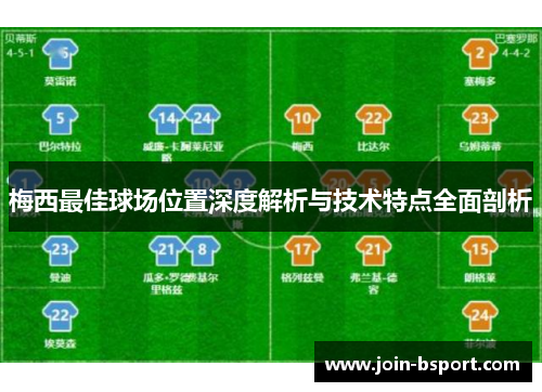 梅西最佳球场位置深度解析与技术特点全面剖析